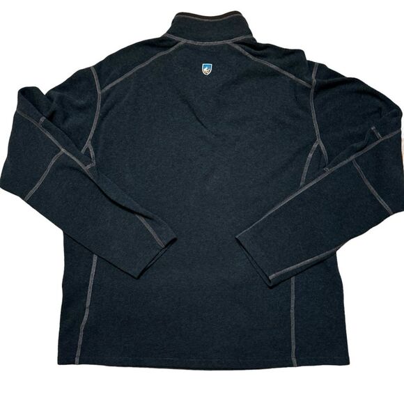 KUHL Men's Blue Revel 1/4 Zip Sweater Jacket Pullover Size XL Hiking Camping - Picture 2 of 8